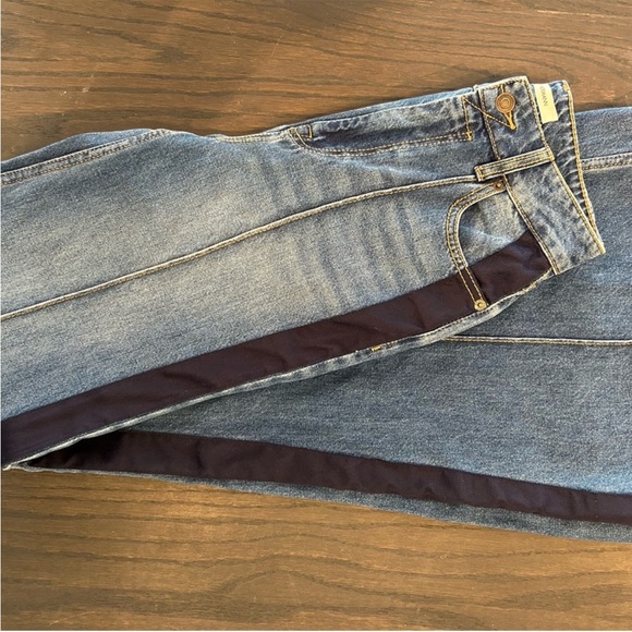 Zimmermann Wide Leg Denim Casual Jeans Blue Stripe Size 26 - Picture 6 of 7